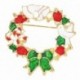 19-Garland Bell - Karácsonyfa Mikulás szarvas hóember bross tű Xmas Party divat női ajándék
