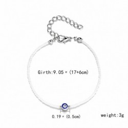 Fehér gyöngyök - Szerencsés gonosz szem gyöngy karkötő kék ördög szem karperec lánc Unixok ékszerek karácsony