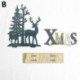 Elk Witth Levél - Elk Xmas fa fa díszek otthoni kert dekoráció karácsonyi party barkács kézműves