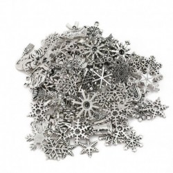 50g vegyes - 50g tibeti ezüst vegyes hópehely karácsonyi minta karácsony varázsa medálok sok