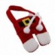 Nincs szín - 3X SANTA CLAUS Xmas evőeszköz étkészlet kanalas zsebkészlet dekor öltöny tartó táskák