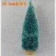Sötétzöld-23,5 cm - Mini Sisal palackkefe karácsonyfa hófagy Santa Village Putz ház szia