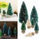Sötétzöld-23,5 cm - Mini Sisal palackkefe karácsonyfa hófagy Santa Village Putz ház szia