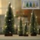 Sötétzöld-12,5 cm - 5db-os mini karácsonyfa díszek otthoni buli karácsonyi dekorációs ajándék 2019
