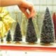 Sötétzöld-12,5 cm - 5db-os mini karácsonyfa díszek otthoni buli karácsonyi dekorációs ajándék 2019