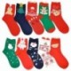 40 - Karácsonyi zokni Mikulás ajándék gyerekeknek Unisex Xmas vicces zokni lány nőknek ÚJ