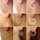 * 14 - Vintage Boho etnikai bojt fülbevalók türkiz gyöngyökkel horog női füllengő ajándék