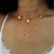 * 121 Choker csillag kristálylánc ... - Többrétegű női női ötvözet kulcscsont choker nyaklánc bűbáj lánc ékszerek