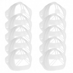 fehér - Felnőtt 10db-os arcburkolatú 3D-s belső keret, újrafelhasználható, légáteresztő védőkeret