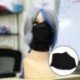 Fekete - UK_ japán anime ninja ruhadarab arcborító cosplay halloween jelmez kiegészítők
