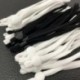 100db fehér lapos csat - 100 / 120db-os arcvédő elasztikus szalagok Earloop kötelek állítható csattal