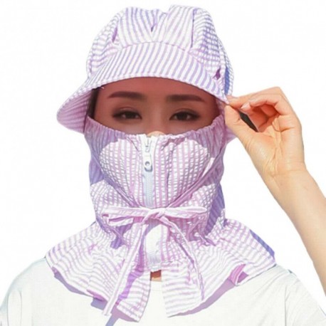 Világos rózsaszín - UK_ Női porvédő napvédő teljes arc nyakhuzat Nyári lovas kalap sapka