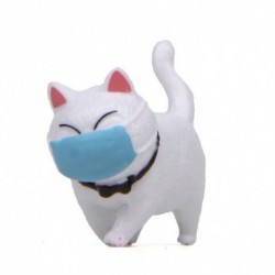 fehér - UK_ CUTE ARCBORÍTÓ KÖZÖS MACSKA MINI MODELL FIGURA DÍSZ MIKRO TÁJ DEKOR S