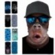 WFTJ-350 - UK_ Unisex Monkey Digital Print Anti UV nyakvédő Bandana arcvédő sál Új