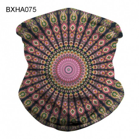 BXHA075 - UK_ Leopard Dust Proof Anti UV Face Cover Légáteresztő nyakvédő Bandana Wrap Ut