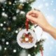 8 * - UK_ FE- Aranyos karácsonyfa Mikulás arcborító medál dísz karácsonyra dec