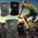 Sötét szürke - Nyak Gaiter Bandana fejpánt hűsítő arckendő fejhuzat Snood sálak