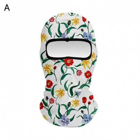 Virág mintás - Motoros védőmaszk - Símaszk - Unisex - A verzió