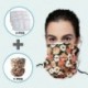 Virágok - LT_ UNISEX ANTI UV STRETCH ARCBORÍTÓ KÜLSŐ NYAKGÉPES SÁL SZŰRŐKKEL O