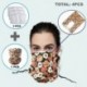 Virágok - LT_ UNISEX ANTI UV STRETCH ARCBORÍTÓ KÜLSŐ NYAKGÉPES SÁL SZŰRŐKKEL O