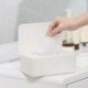 Fekete - LT_ HK- Nagy kapacitású tömítés Porálló műanyag szövetes arcburkolat tároló doboz w