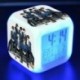 BTS csoportképes - Színváltós LED ébresztőóra naptárral és hőmérővel - KPOP - BTS - Bangtan Boys - 4. verzió