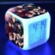 BTS csoportképes - Színváltós LED ébresztőóra naptárral és hőmérővel - KPOP - BTS - Bangtan Boys - 9