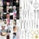 Fekete színű kör alakú fülbevaló - KPOP - 44