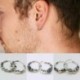 Fekete színű kör alakú fülbevaló - KPOP - 44