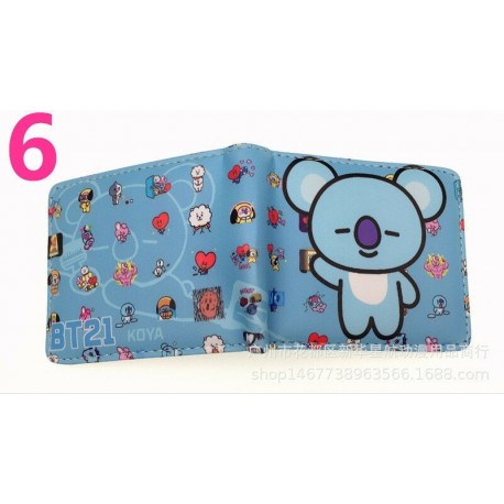 BT21 - KOYA kihajtható pénztárca - KPOP - BTS - Bangtan Boys - 6