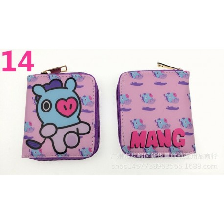 BT21 - MANG cipzáras pénztárca - KPOP - BTS - Bangtan Boys - 14