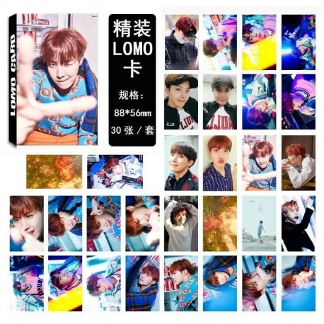 J-HOPE 4. verzió - 88 x 56mm-es 30db-os fotó szett - LOMO kártya - KPOP - BTS - Bangtan Boys