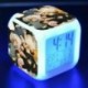BTS csoportképes - Színváltós LED ébresztőóra naptárral és hőmérővel - KPOP - BTS - Bangtan Boys - 3
