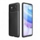 Fekete - Xiaomi Poco X3 NFC szénszálas tok védőfedél TPU cseppálló tokhoz