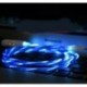 C típusú kék - Áramló LED világít USB szinkron töltő adatkábel töltőkábel C típusú telefonhoz