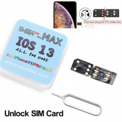 Nincs szín - U-SIM LTE Sim Turbo kártya feloldása iPhone 11 Pro Max XS X 8 7 6s iOS 13 US rendszerhez