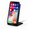 Fekete (15W) - 20 W-os gyors vezeték nélküli töltőállvány Qi töltő dokkoló kábellel Samsung és iPhone