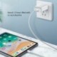 US Plug - 18W PD USB C adapter QC 4.0 3.0 gyors Type-C töltő Apple iPhone 11 Pro Max készülékhez