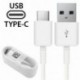 2X fehér Type-C kábel - 1 / 5X USB-kábel, C típusú töltőkábel Samsung Galaxy A8   S9 S8 plus   8. megjegyzéshez 9