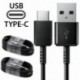 2X fehér Type-C kábel - 1 / 5X USB-kábel, C típusú töltőkábel Samsung Galaxy A8   S9 S8 plus   8. megjegyzéshez 9