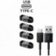 2X fehér Type-C kábel - 1 / 5X USB-kábel, C típusú töltőkábel Samsung Galaxy A8   S9 S8 plus   8. megjegyzéshez 9