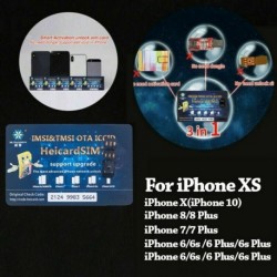 Nincs szín - 2019 új Nano-SIM feloldó Heicard Sim kártya chip iPhone XR XS Max iOS 12  13-hoz