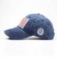 sötétkék - Baseball sapka férfi taktikai hadsereg pamut katonai apa kalap USA amerikai zászló USA