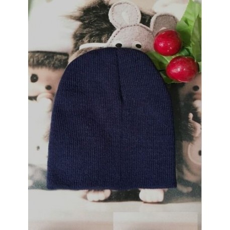 Sötétkék - Baby Cap Beanie Boys Girls tipegő csecsemő gyermekek pamut puha aranyos unisex kalap