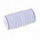 Weiß runden-20 méter / 3mm - 10-180M 3 / 6mm Elastisch Gummiband Band Gummikordel Kleidung Ersetzen Nøhen DIY
