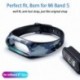 Bor vörös - Xiaomi Mi Band 5 szilikon puha csuklópánt karkötő csere karszalaghoz UK