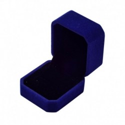Kék - Gyémánt gyűrűs doboz fehér színes bársony ékszerek ajándék esküvői ajánlat eljegyzés