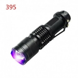 395nm - UV ultraibolya LED zseblámpa fekete fényű fény 395/365 nM ellenőrző lámpa zseblámpa