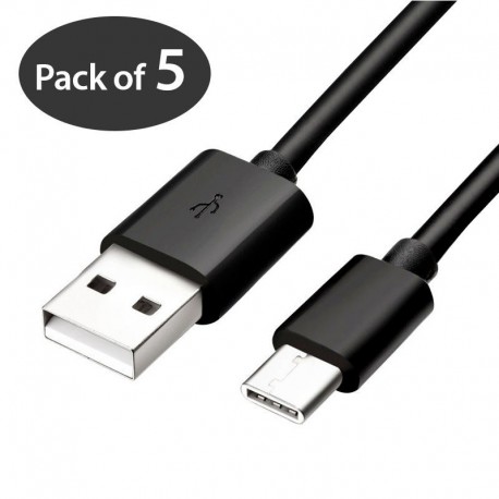Nincs szín - 5X USB-C Type-C 3.1 adatszinkron töltő töltőkábel vezeték LOT Samsung S8 S9 készülékhez