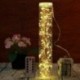 10M meleg fehér - 50 / 100LED Fairy Light réz húr távirányító akkumulátoros 8 funkció